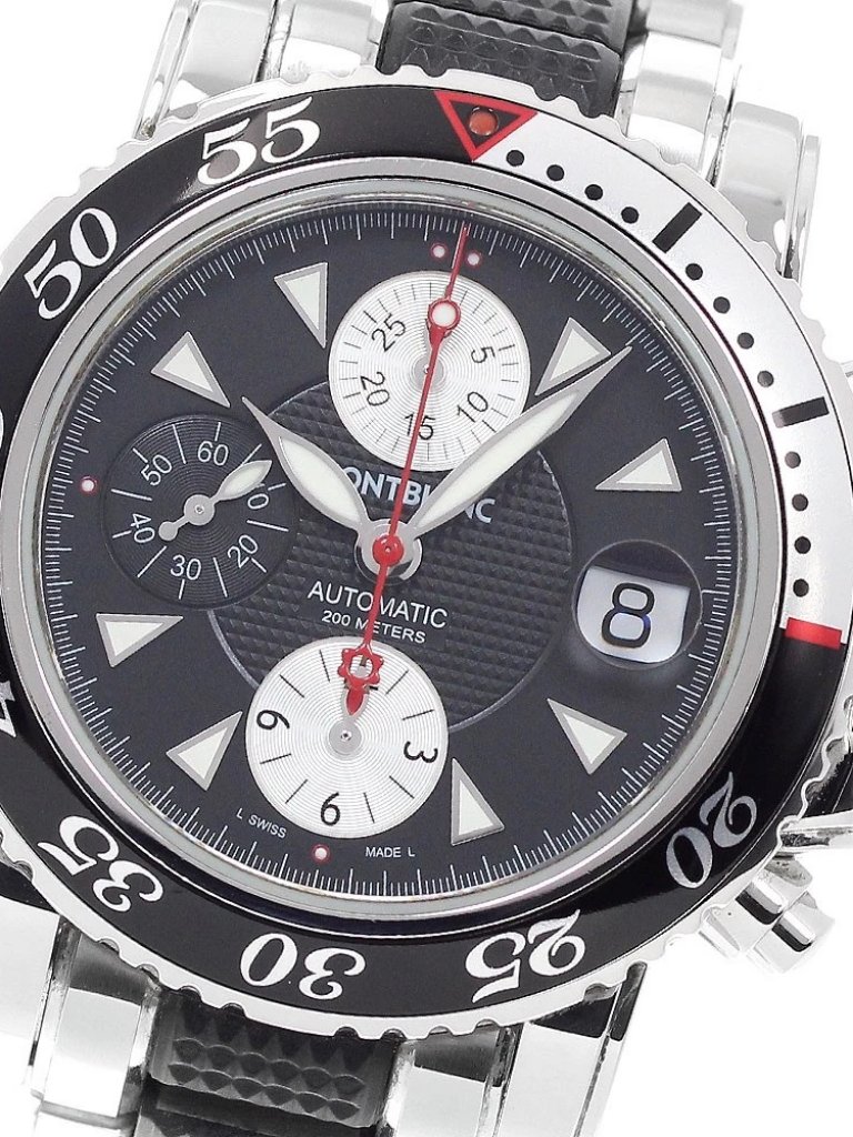 Montblanc Meisterstic 7034 Chronograph Black Dial Automatic Mens Watch942560